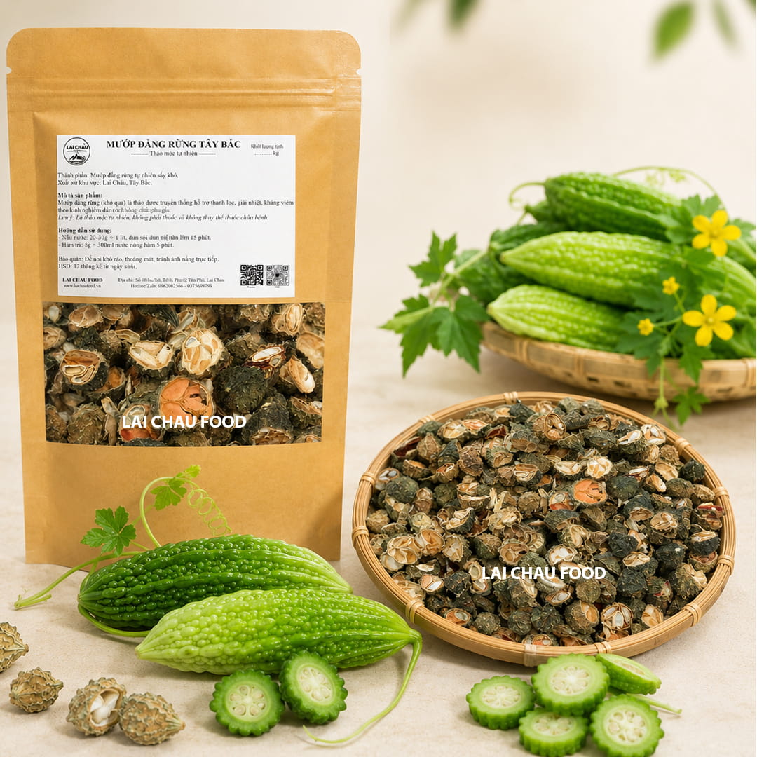 Mướp đắng rừng khô thái lát