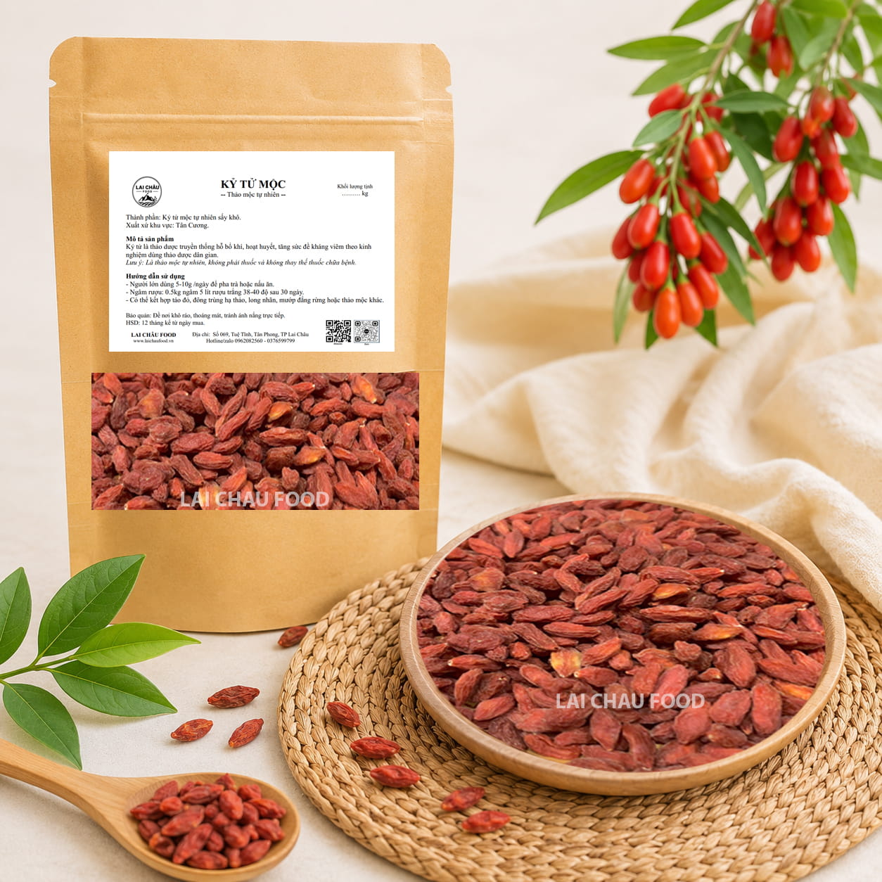 Kỷ tử mộc tự nhiên Tân Cương