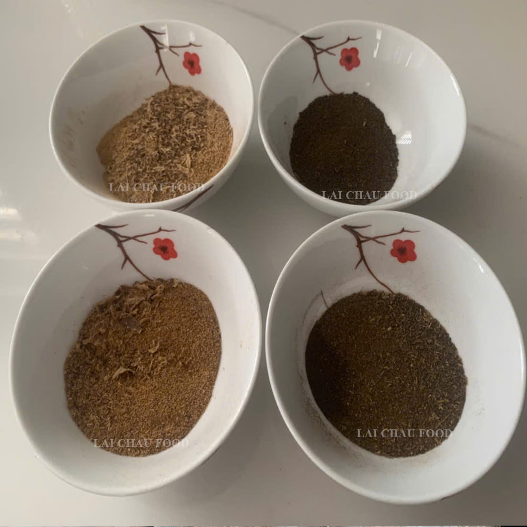 Tán vỏ và phần thức ăn riêng