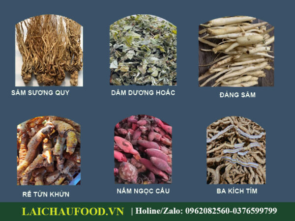 Đặc Sản 6 Vị Thảo Mộc Tự Nhiên Lai Châu - Tây Bắc