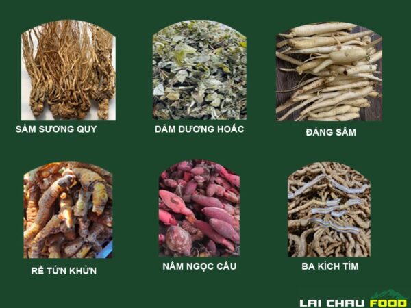 Combo 6 Vị Thảo Dược Ngâm Rượu Giúp Đàn Ông Phong Độ