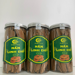 Nấm Linh Chi Oganic Sukova Lai Châu - Hộp 100g