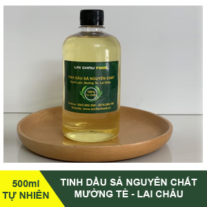 Tinh dầu sả nguyên chất Mường Tè, Lai Châu 500ml