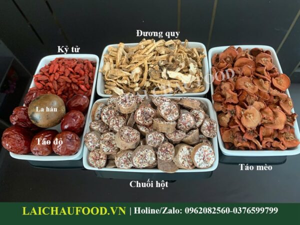 Combo 6 Vị Táo Mèo, Đương Quy, Chuối Hột