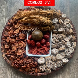 Combo 6 Vị Thảo Dược Tự Nhiên Ngâm Rượu