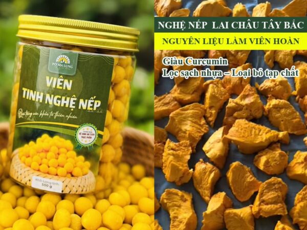 Viên Tinh Bột Nghệ Nếp Vàng