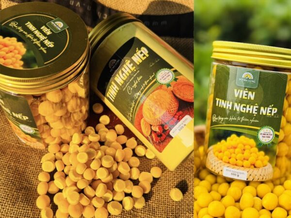 Viên Tinh Bột Nghệ Nếp Vàng