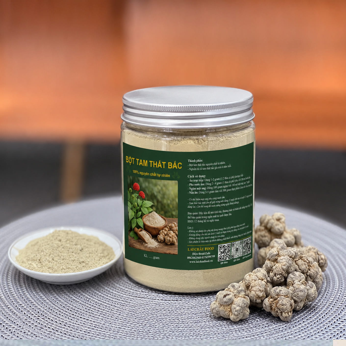 Bột tam thất bắc nguyên chất