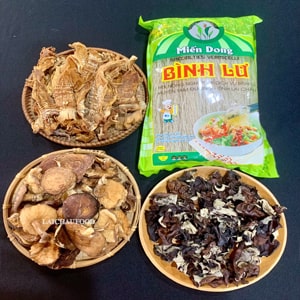 Set măng, miến, nấm hương, mộc nhĩ Tây Bắc