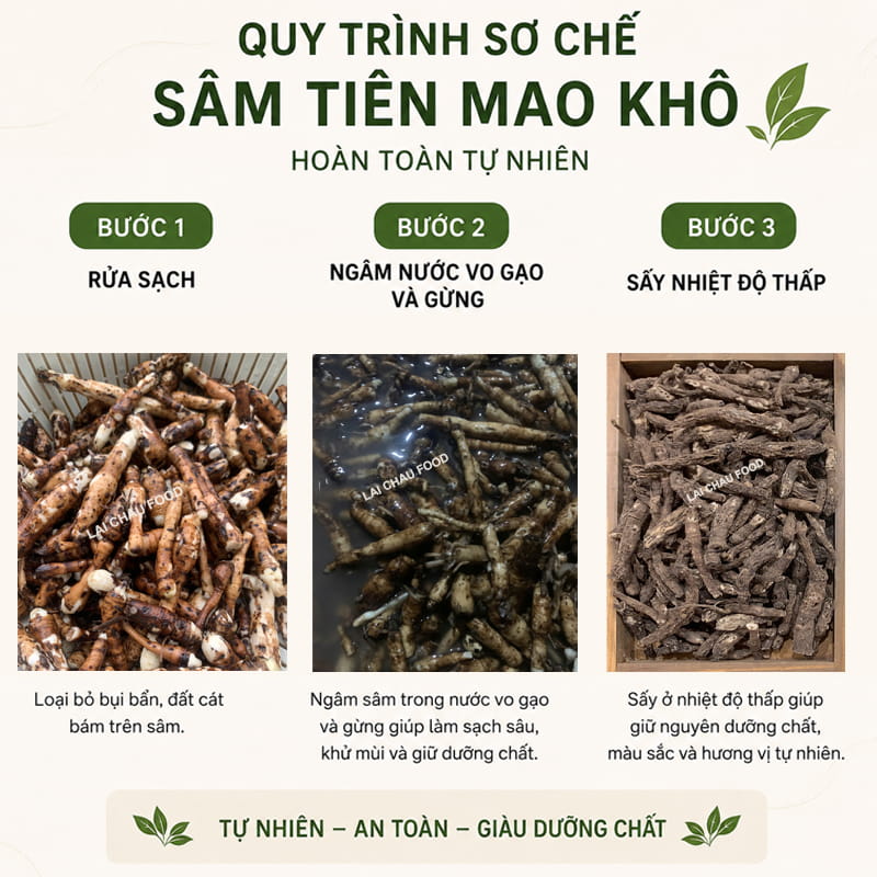 Sâm cau đỏ tươi chọn Lai Châu Tây Bắc