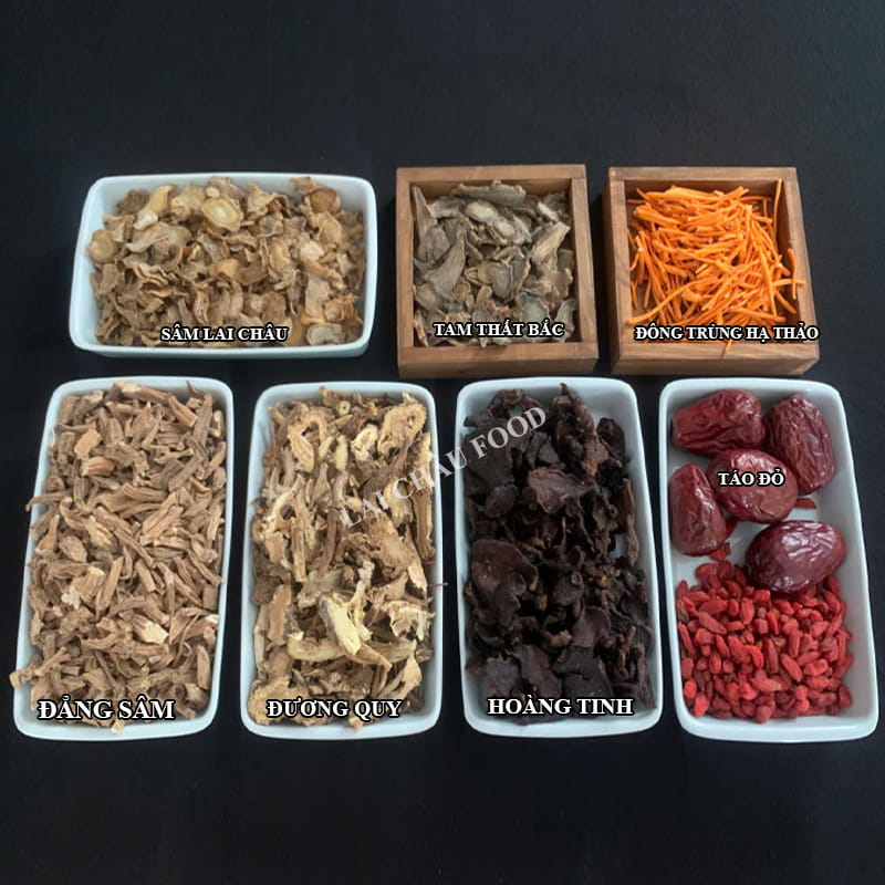 Combo thảo mộc dưỡng sinh cao cấp Lai Châu Food